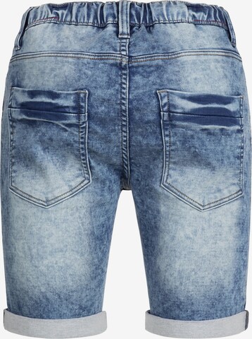INDICODE JEANS Slimfit Broek 'Kadin Shorts' in Blauw