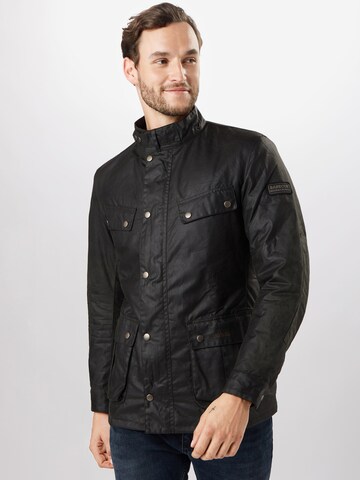 Barbour International Regular fit Φθινοπωρινό και ανοιξιάτικο μπουφάν 'Duke' σε πράσινο: μπροστά