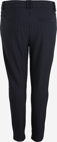 ONLY Carmakoma Slim fit Pleat-front trousers 'Goldtrash' in Blue