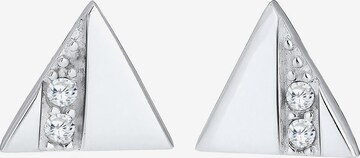 ELLI Earrings 'Dreieck' in White: front