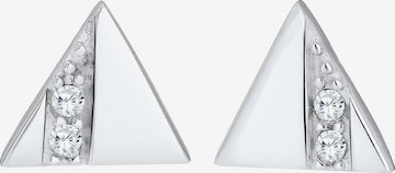 ELLI Oorbellen 'Dreieck' in Wit: voorkant