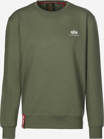 ALPHA INDUSTRIES Sweatshirt in Green: front