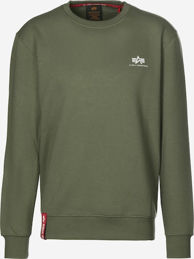 ALPHA INDUSTRIES Sweatshirt in oliv / weiß, Produktansicht