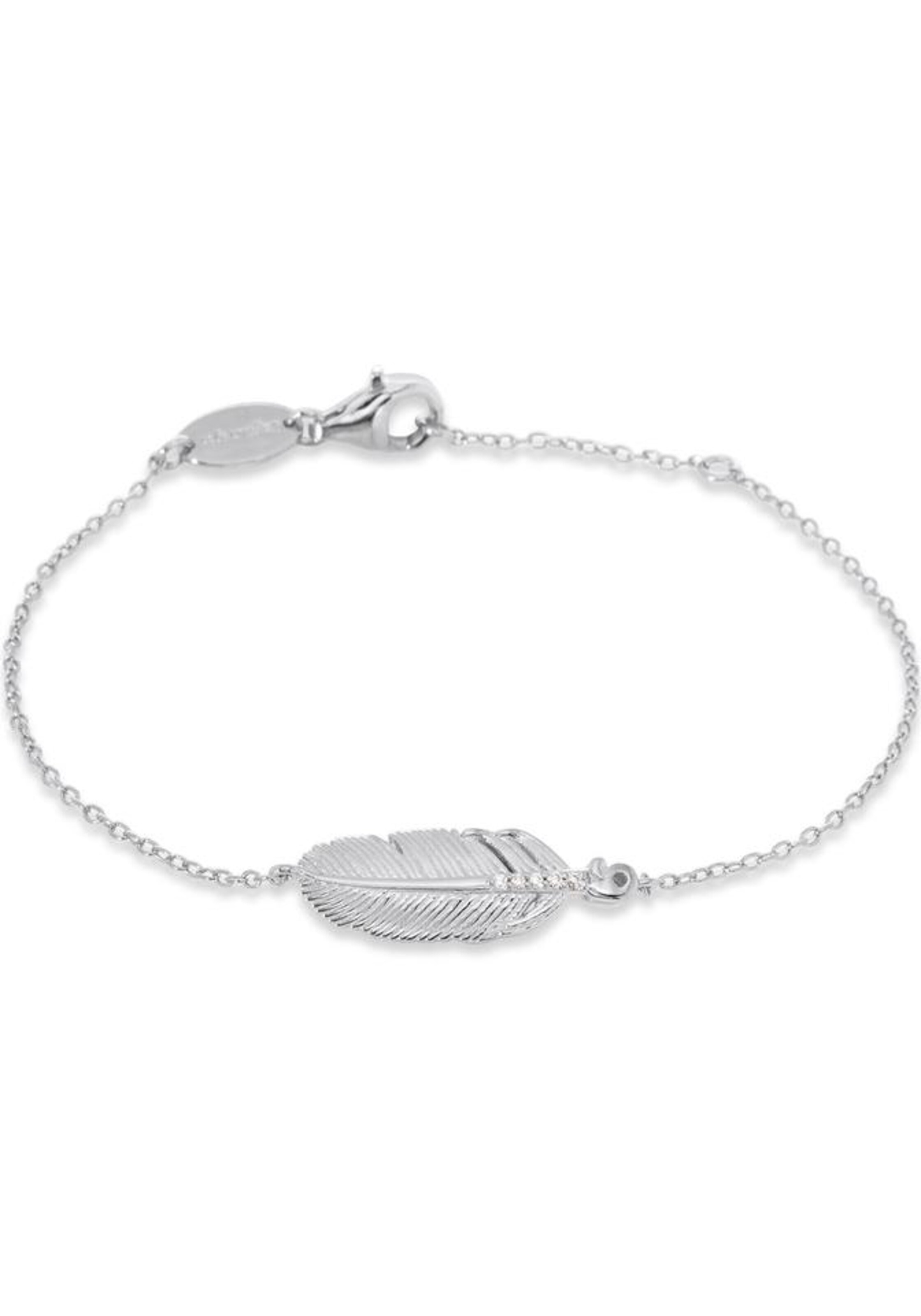 Engelsrufer Armband 'Feder' in Silber: Vorderseite