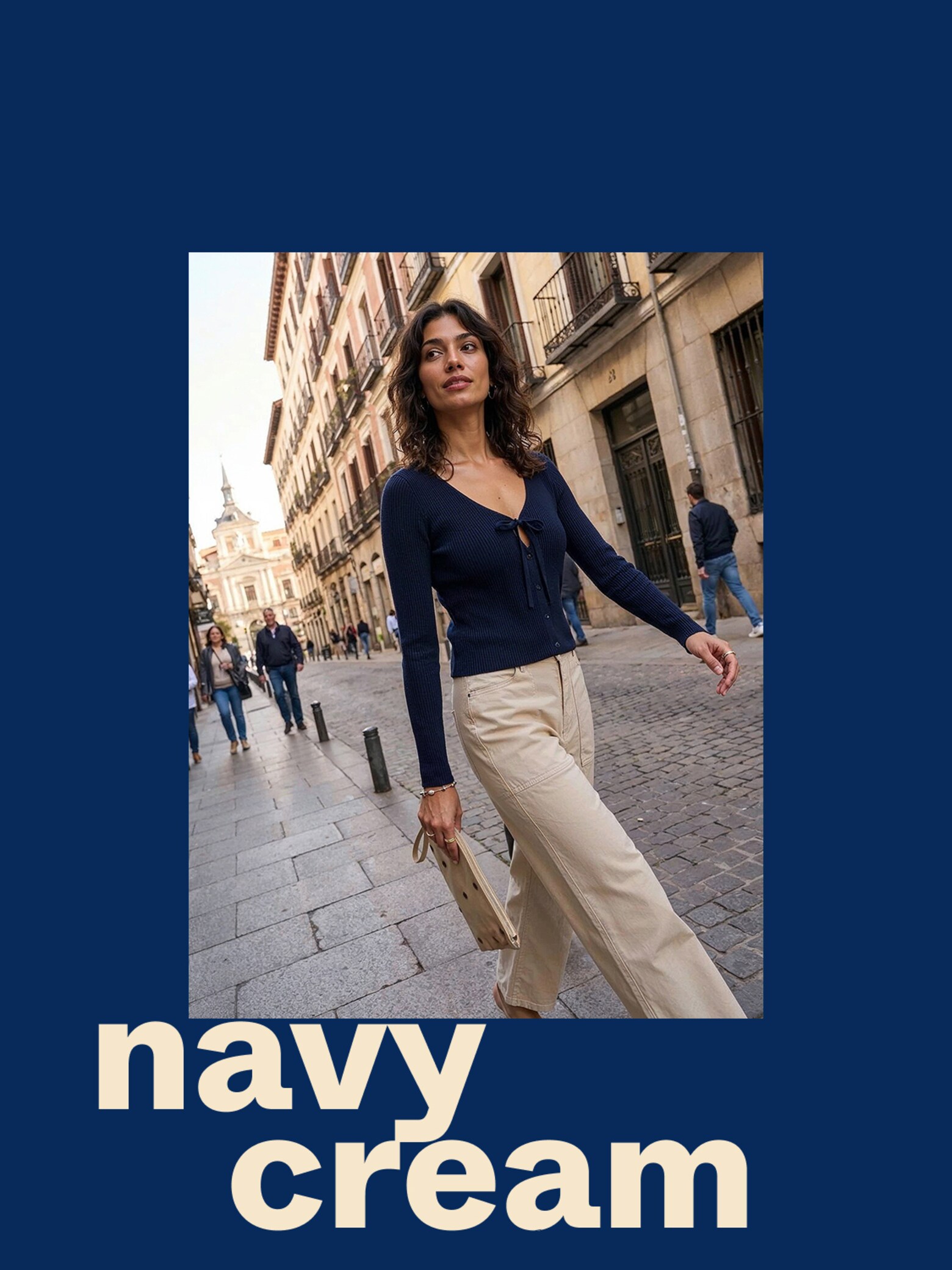 Crisp, clean, and classic Navy Blue Meets Off White