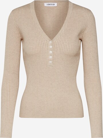 Pull-over 'Alesia' EDITED en beige : devant