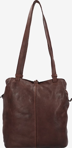 Harold's Shoulder Bag 'Submarine' in Brown: front