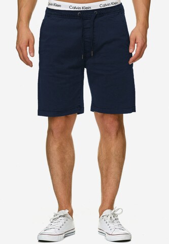 INDICODE JEANS Regular Shorts 'Kelowna' in Blau: predná strana