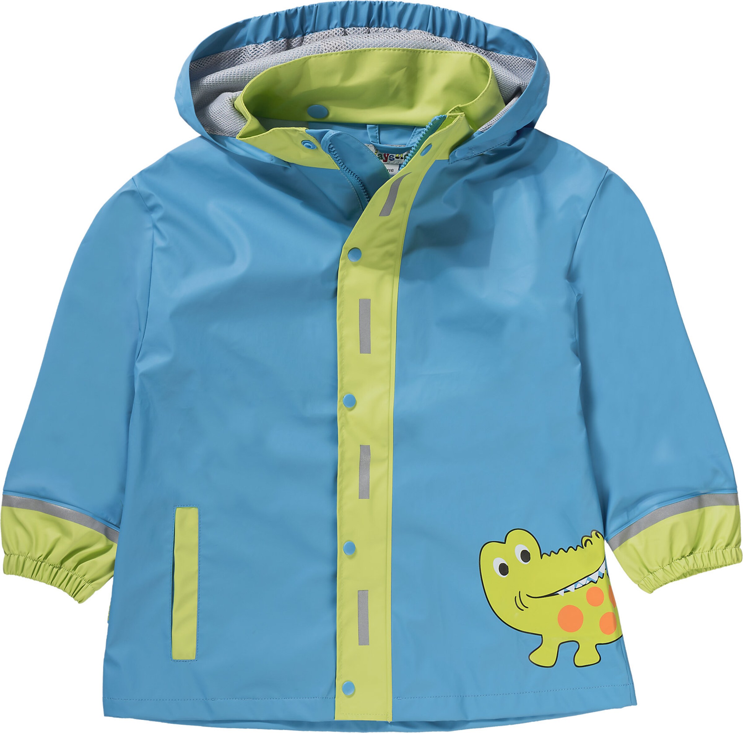 PLAYSHOES Functionele jas 'Crocodile' in Blauw: voorkant