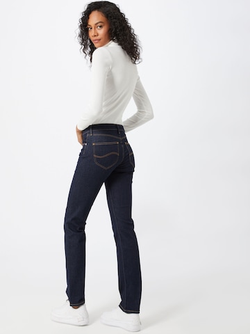 Regular Jeans 'Marion Straight' de la Lee pe albastru