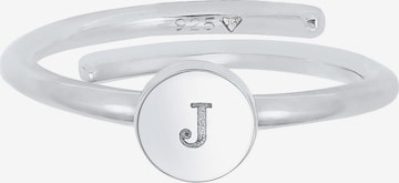 ELLI Ring Initial, Buchstabe - J in Silber