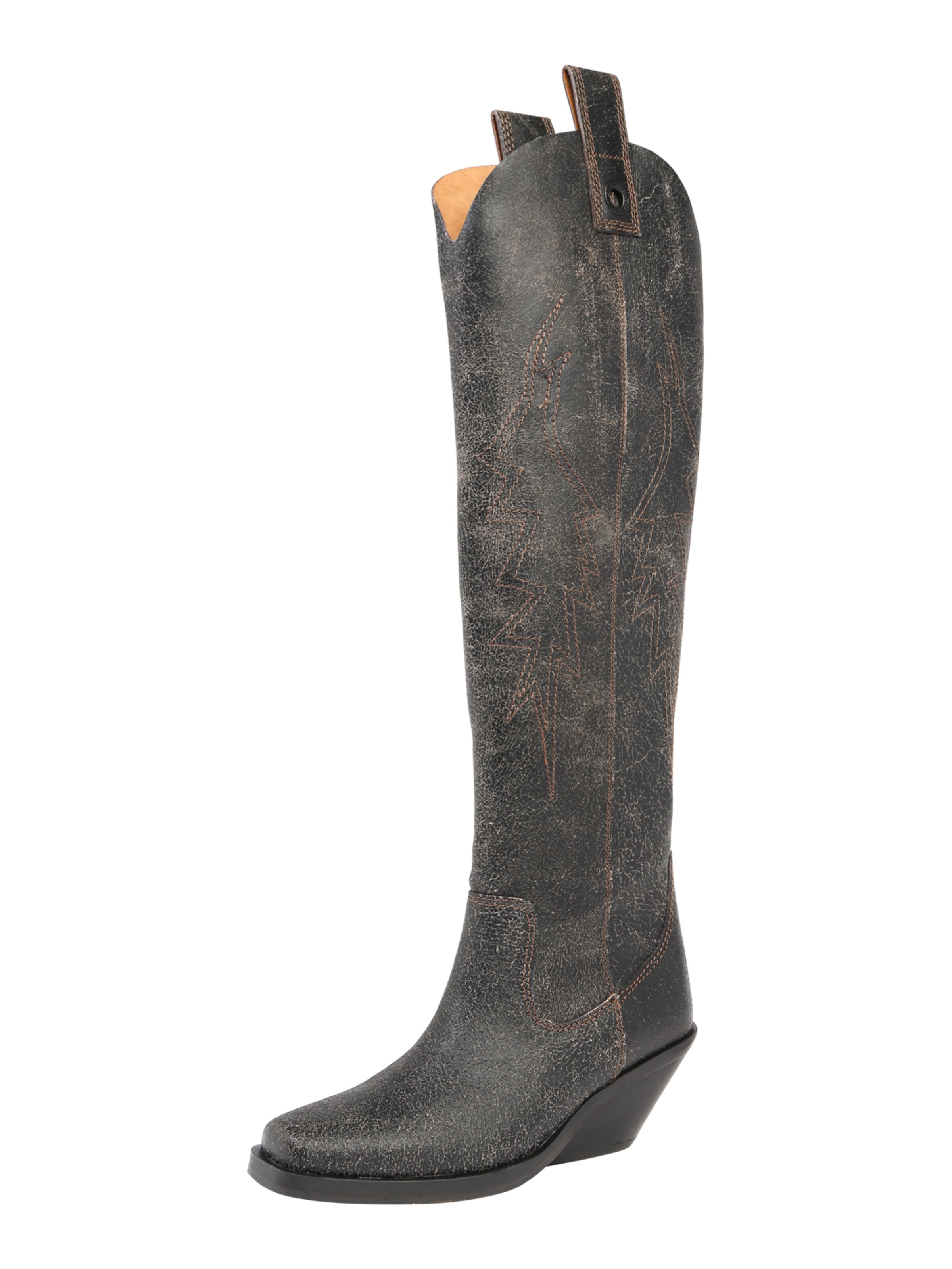 DIESEL - Cowboylaarzen 'D-Giudecca MHB' in de kleur Zwart