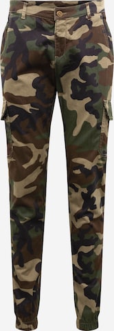 Effilé Pantalon cargo Urban Classics en vert : devant