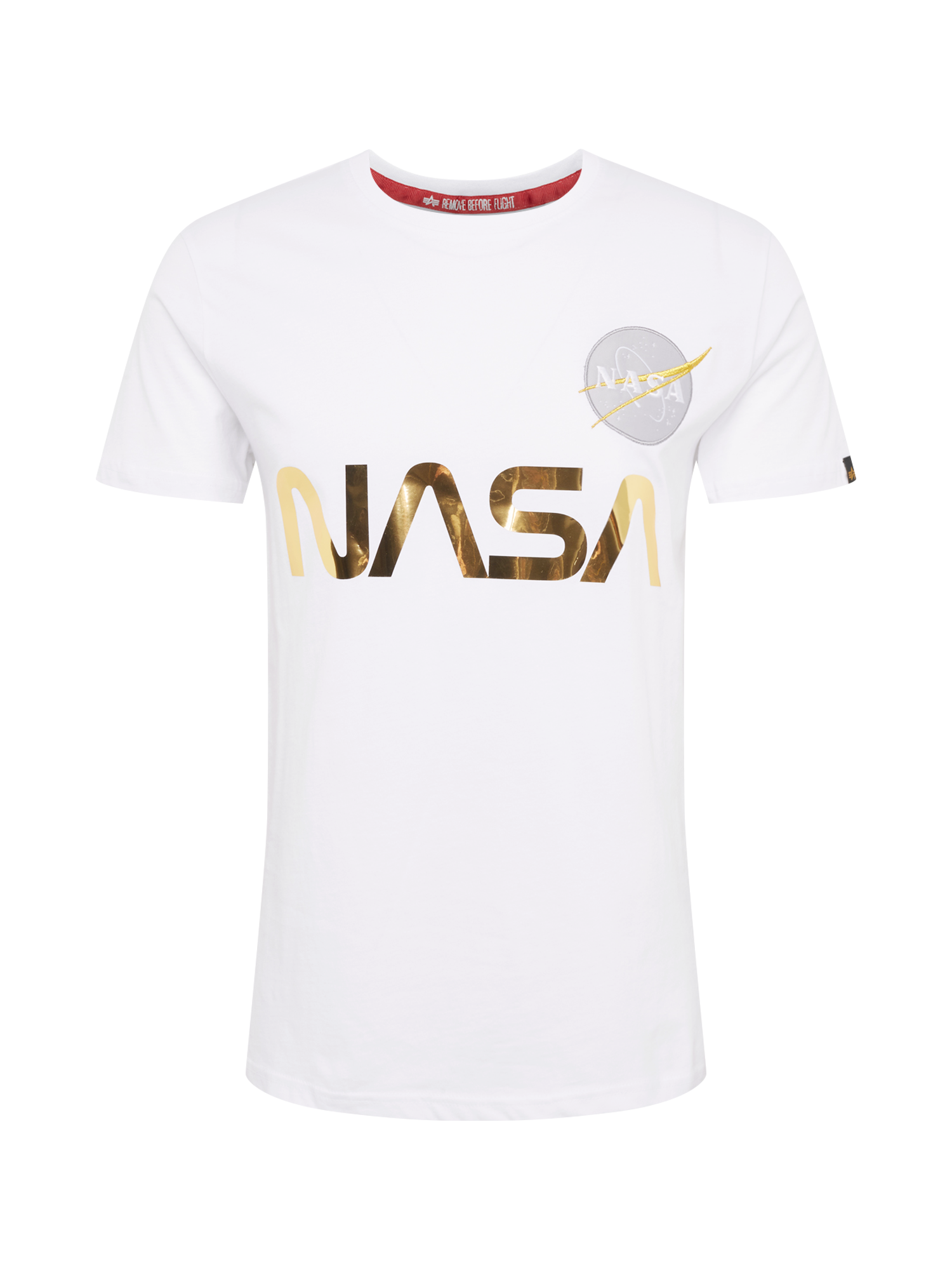 Mężczyźni Odzież ALPHA INDUSTRIES Koszulka NASA Reflective w kolorze Białym 