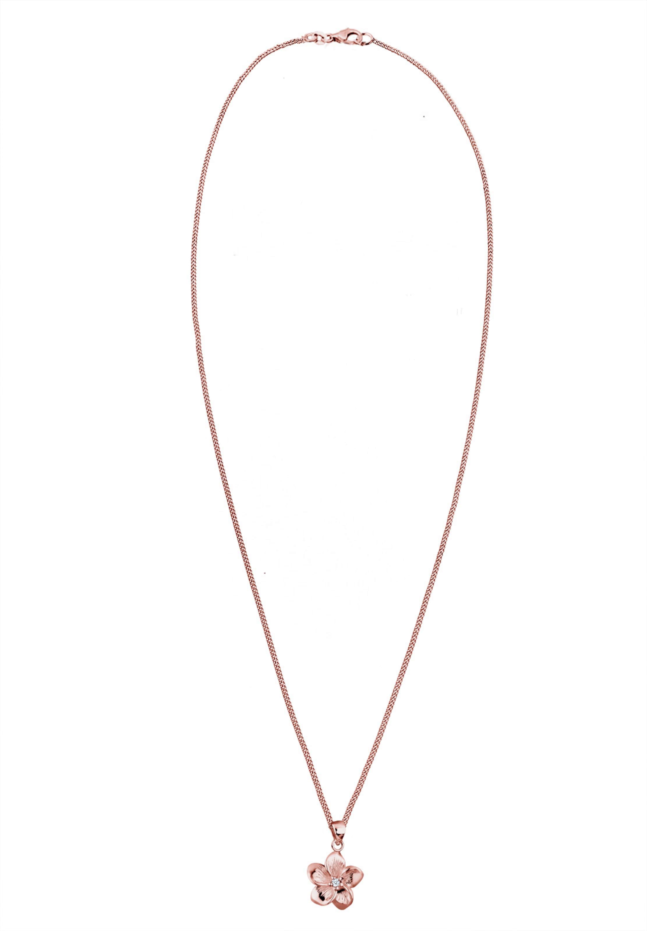 ELLI PREMIUM Necklace 'Frangipani Blüte' in Gold: front