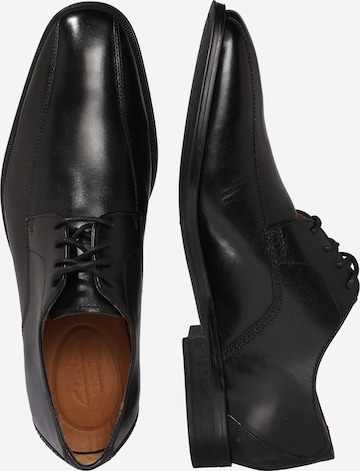 CLARKS Lace-Up Shoes 'Gilman Mode' in Black: side