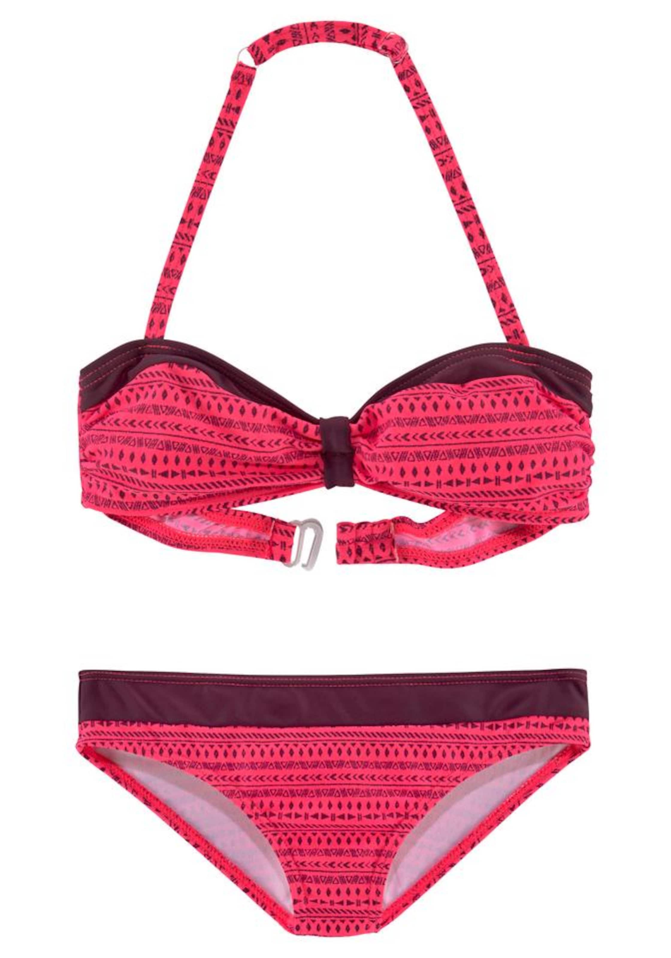 BUFFALO Bandeau Bandeau-Bikini in Pink: Vorderseite