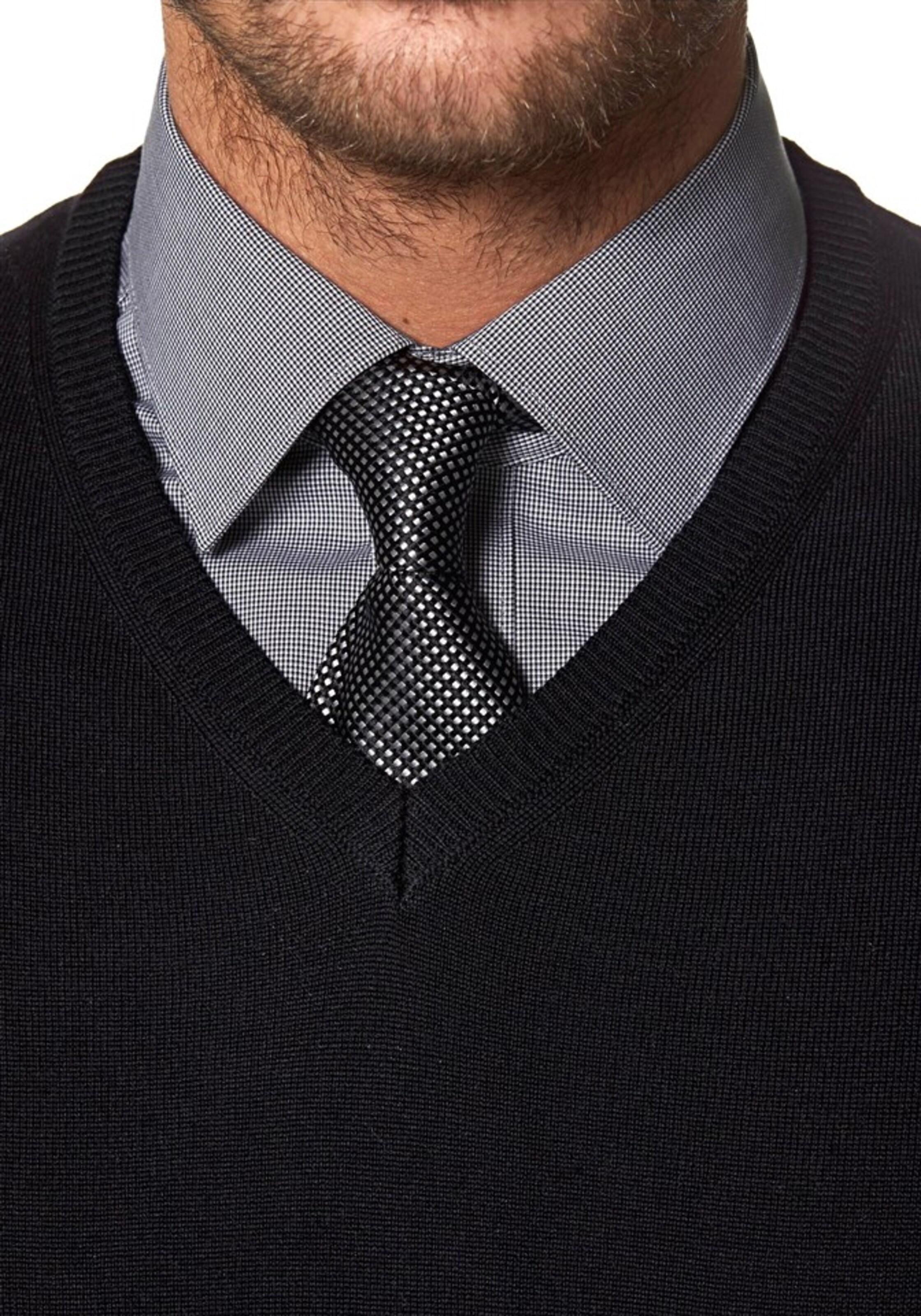 OLYMP Pullover in Schwarz