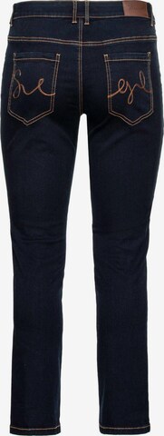 SHEEGO Regular Stretch-Jeans in Schwarz