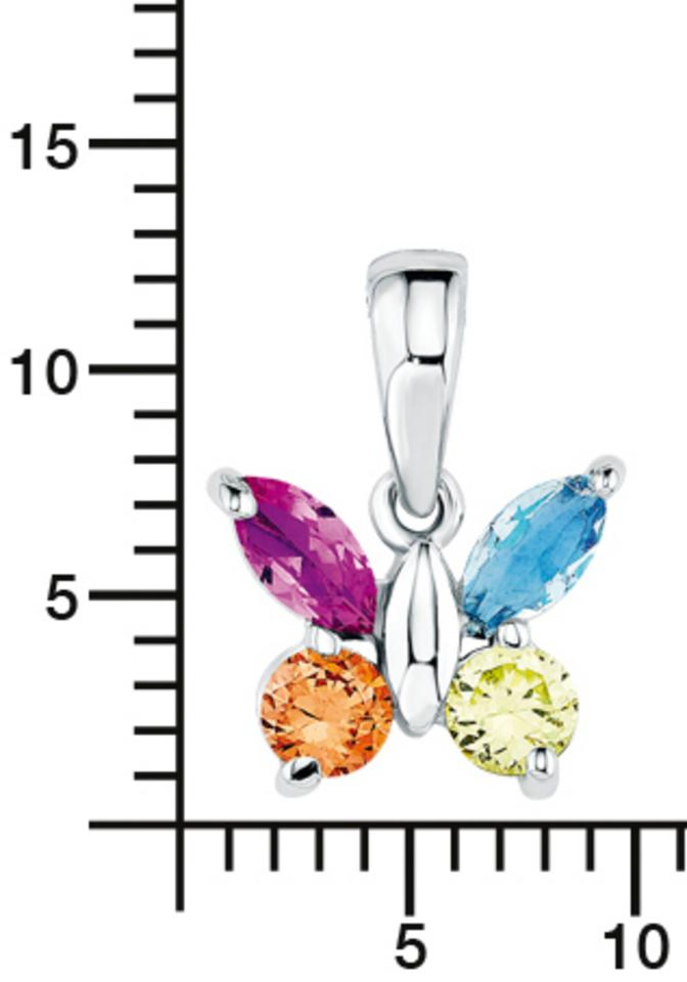 AMOR Kette mit Anhänger in Mischfarben