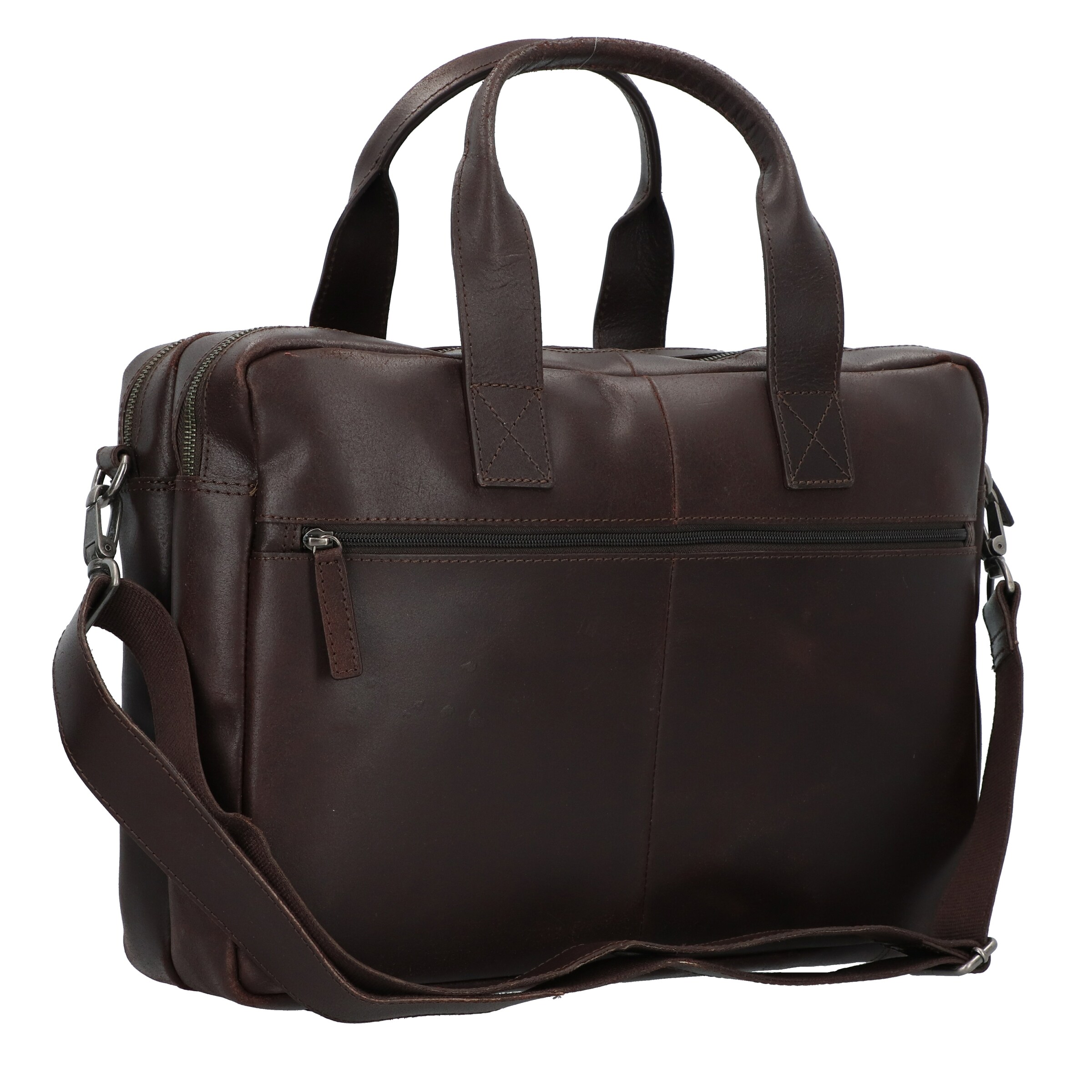 Burkely Aktentas 'Vintage Jesse' in Bruin