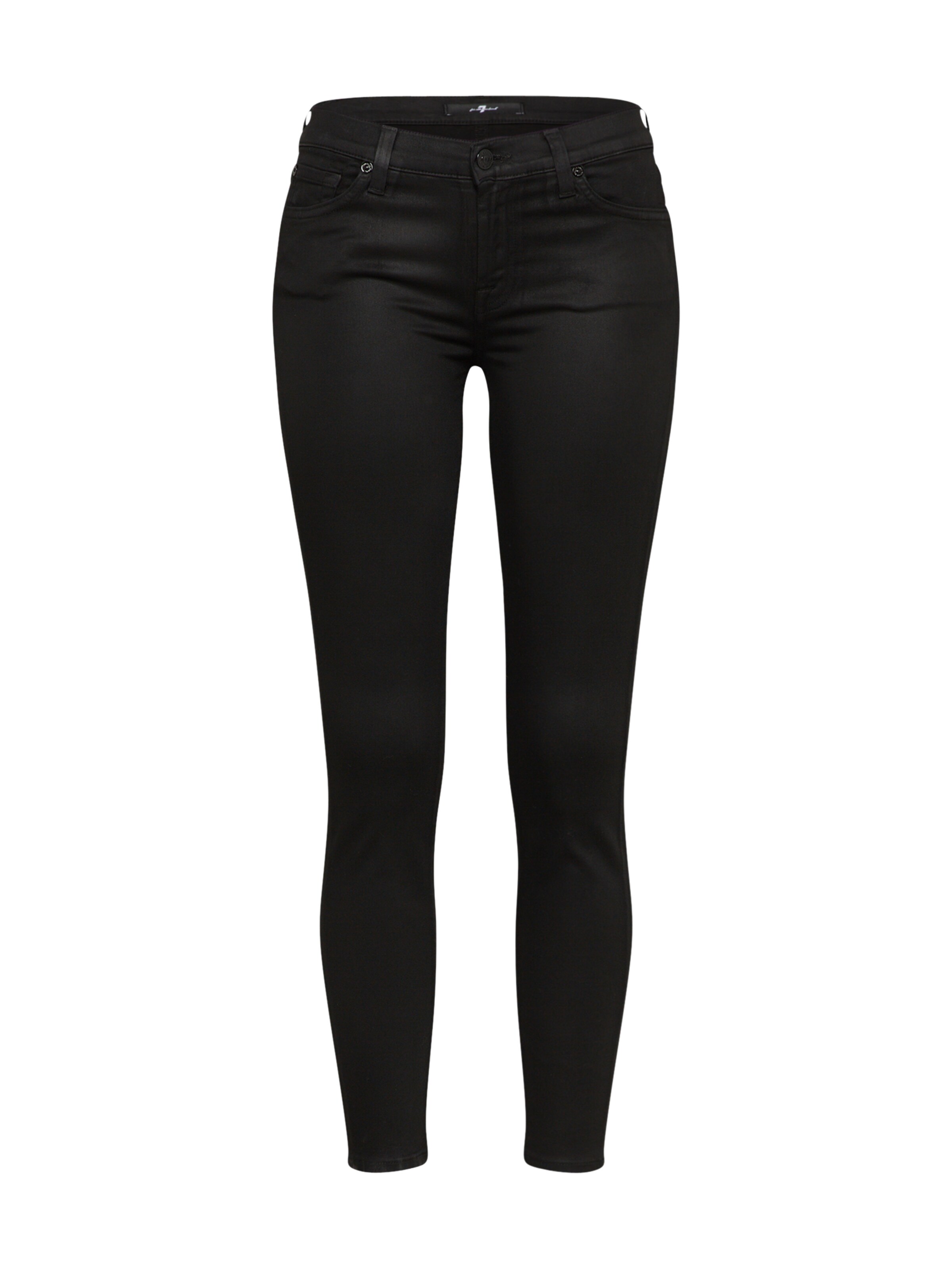 7 for all mankind - Jeans 'THE SKINNY CROP' in black denim