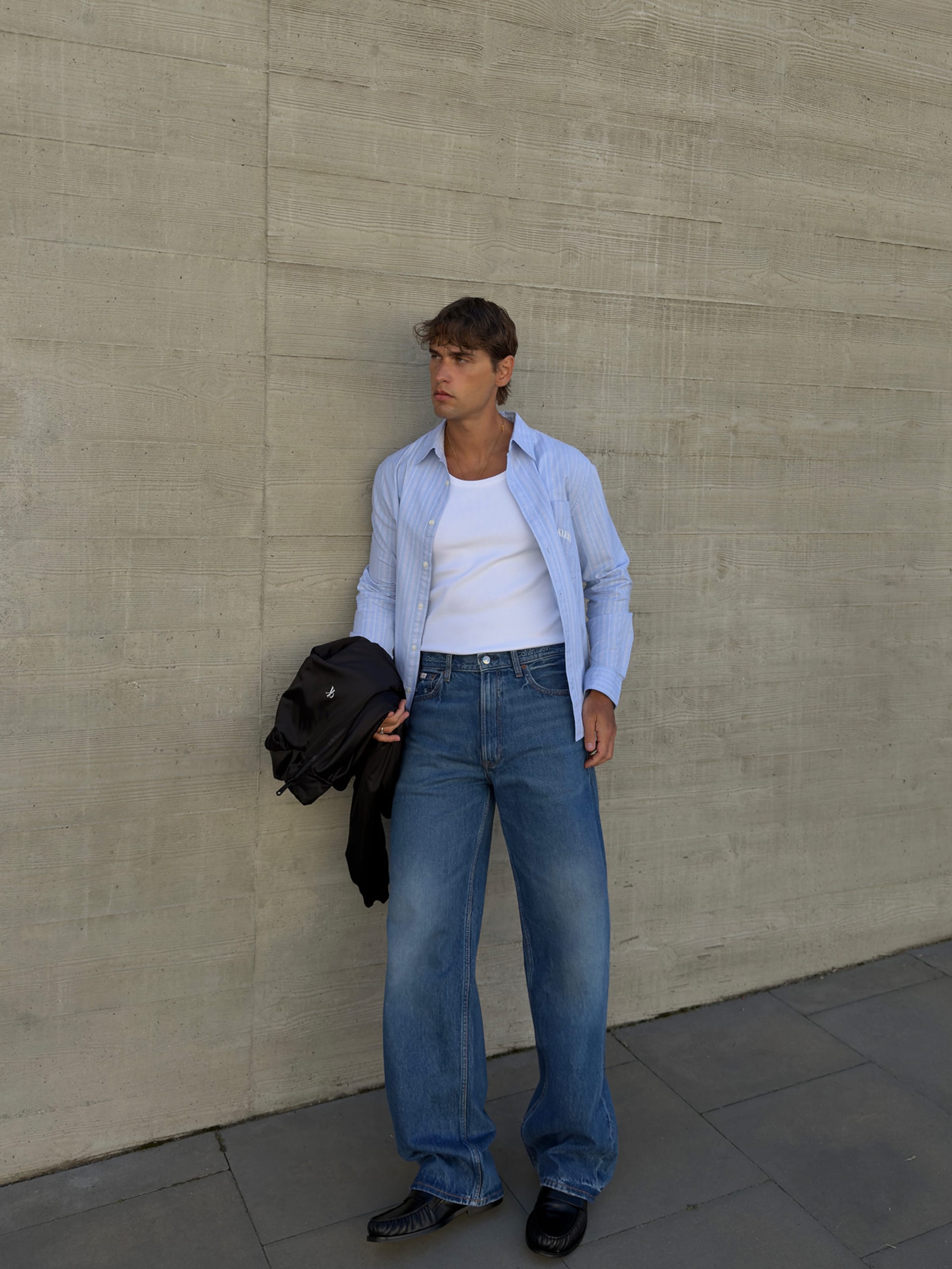 Sebastian - Striped Shirt Look by Calvin Klein Jeans