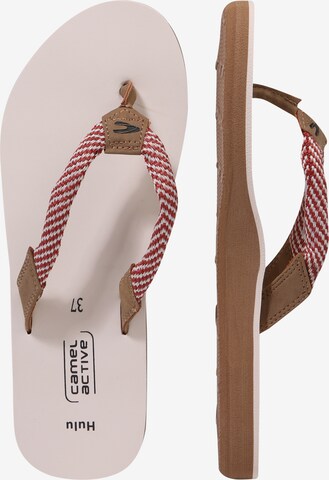 CAMEL ACTIVE Teenslipper 'Hulu 60' in Rood: zijkant