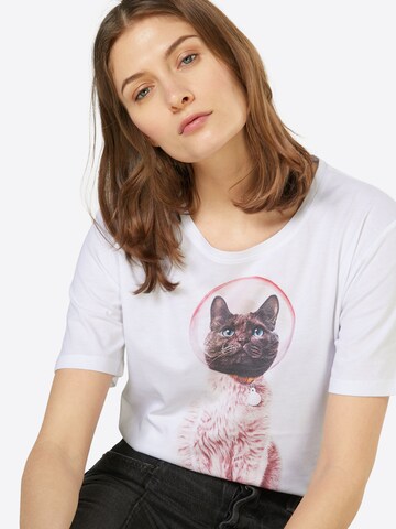 EINSTEIN & NEWTON - Camiseta 'Astro Cat' en blanco