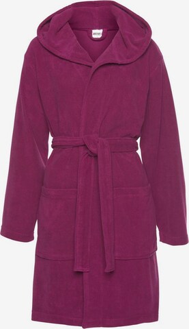 MY HOME Long Bathrobe in Purple: front