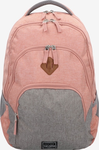 TRAVELITE Backpack in Pink: front