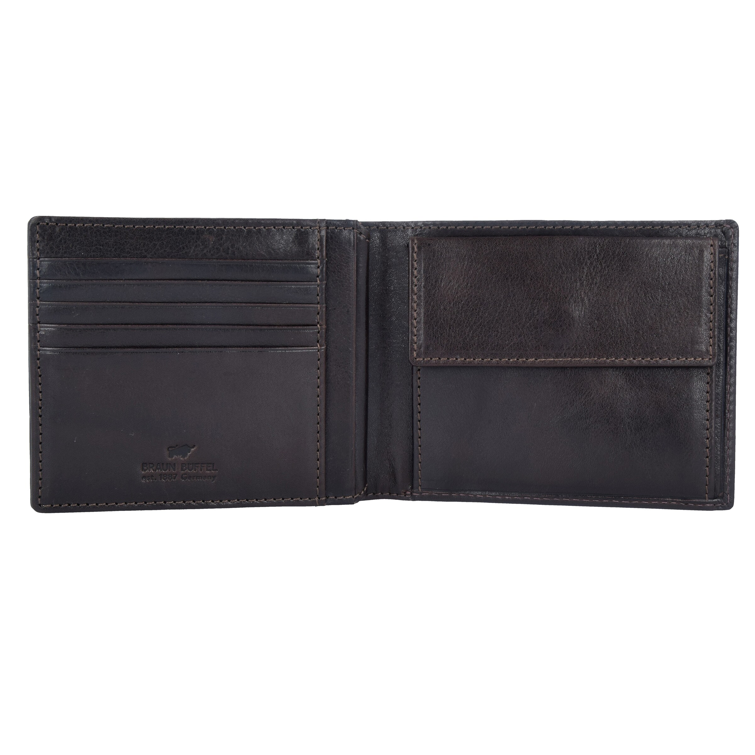 Braun Büffel Wallet in Brown