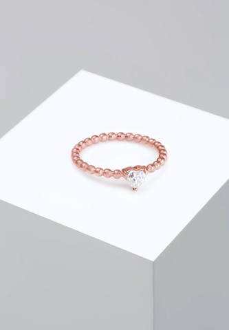 ELLI Ring 'Herz' in Goud