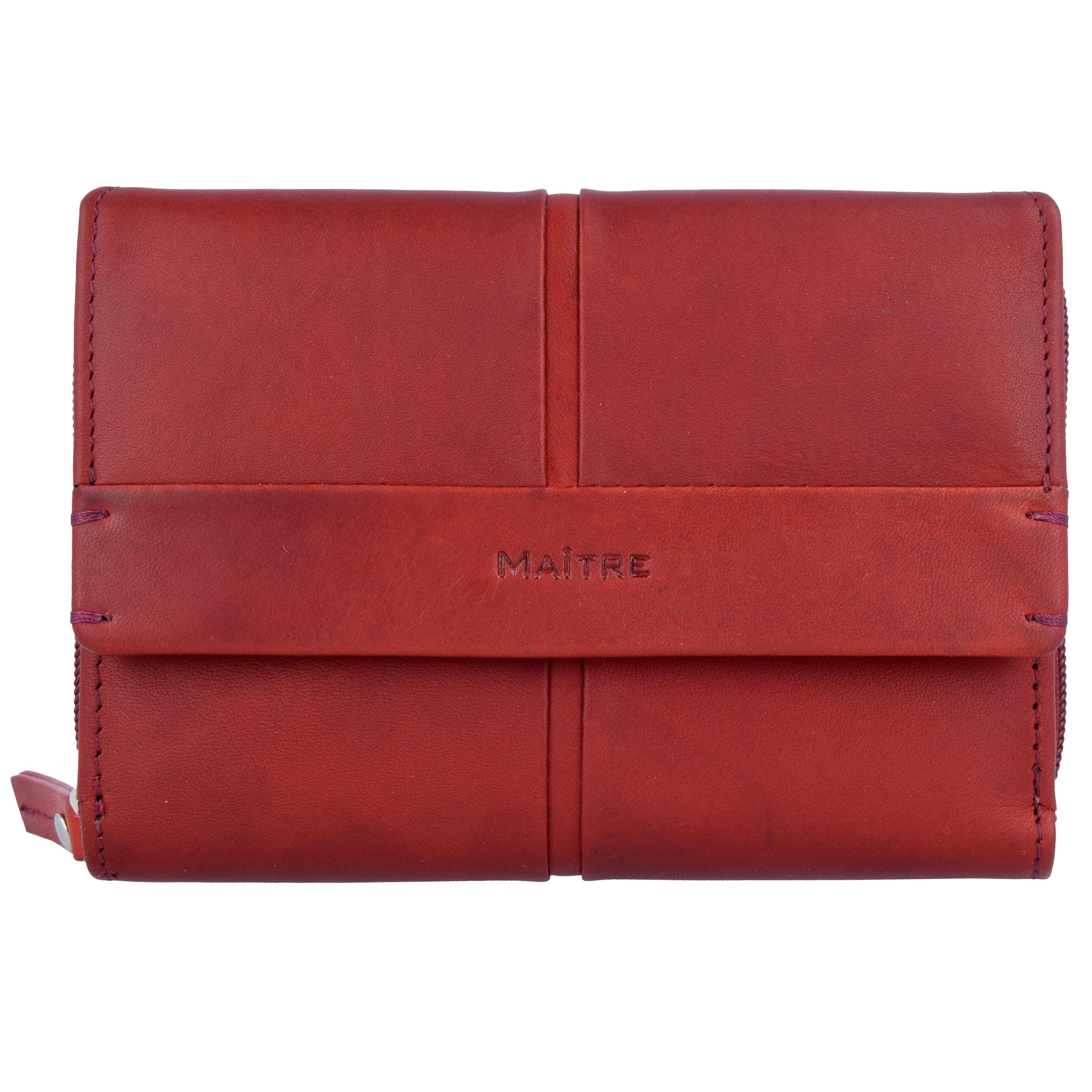 Portamonete 'Birkenfeld' di Maître in rosso: frontale