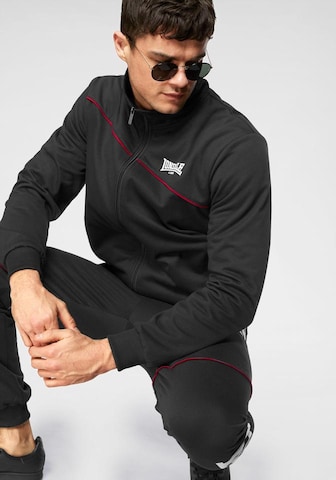 LONSDALE Sweatsuit 'GEDDINGTON' in Black: front