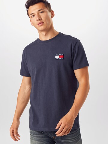 Tommy Jeans Regular fit Shirt in Blauw: voorkant