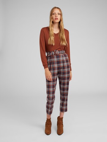 EDITED Tapered Pleat-Front Pants 'Justine' in Mixed colors