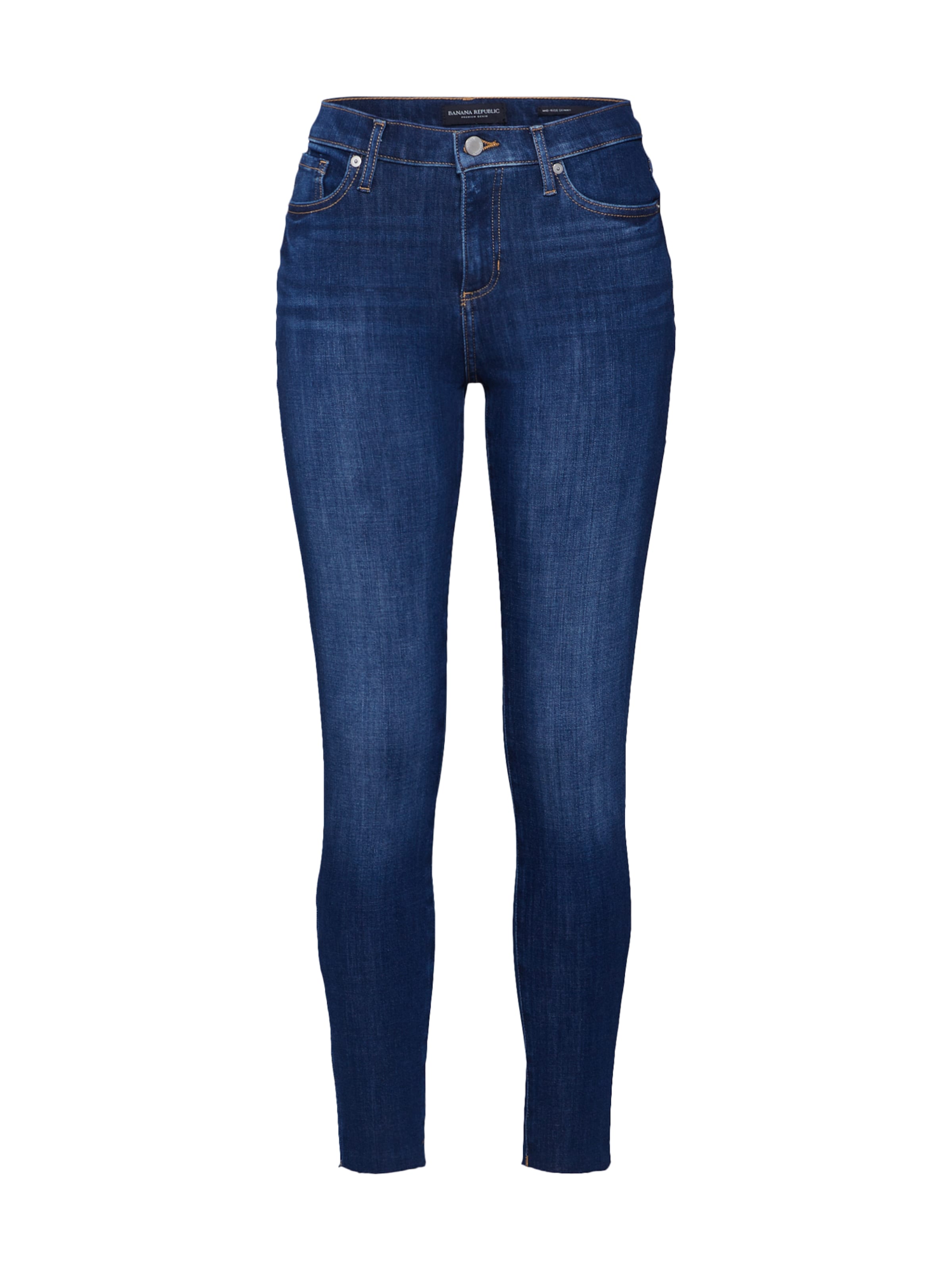 Banana Republic - Jeans 'MR SKINNY MEDIUM RAW HEM HAIGHT' in de kleur Blauw