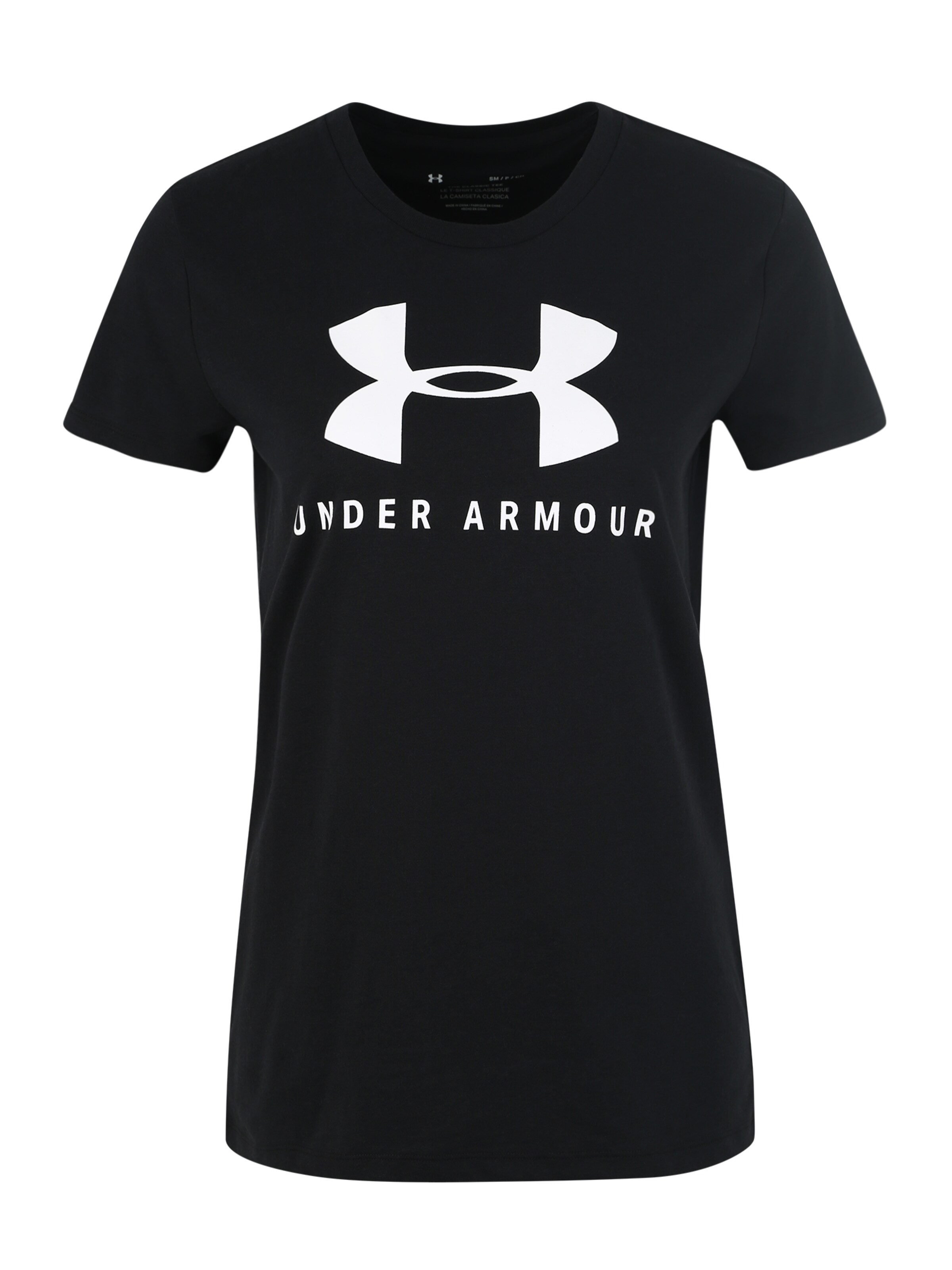 UNDER ARMOUR - Sportshirt 'GRAPHIC SPORTSTYLE CLASSIC CREW' in schwarz