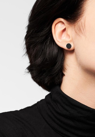 Boucles d'oreilles Liebeskind Berlin en noir : devant