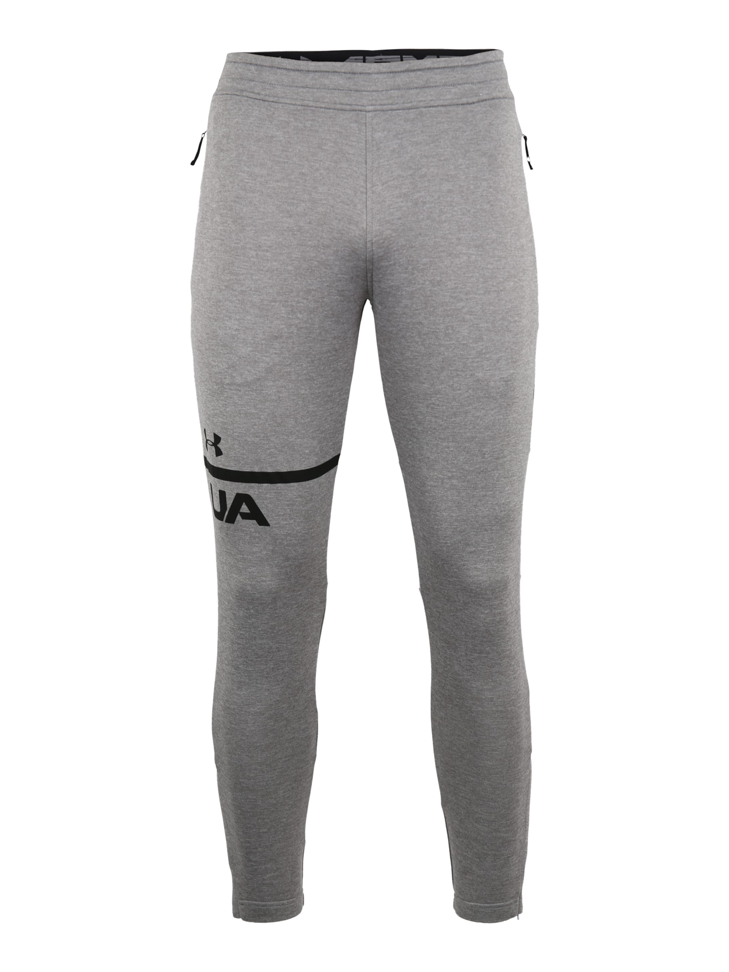 UNDER ARMOUR - Sportbroek 'Tech Terry' in de kleur Grijs gemêleerd