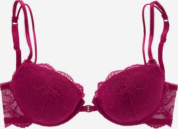 LASCANA Bra 'LS pretty blue sporty' in Pink: front