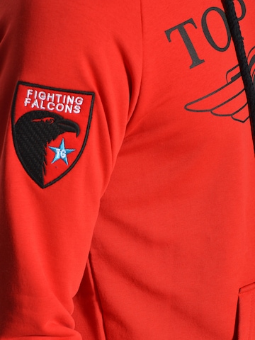 TOP GUN Sweatshirz 'Defender' in Rot