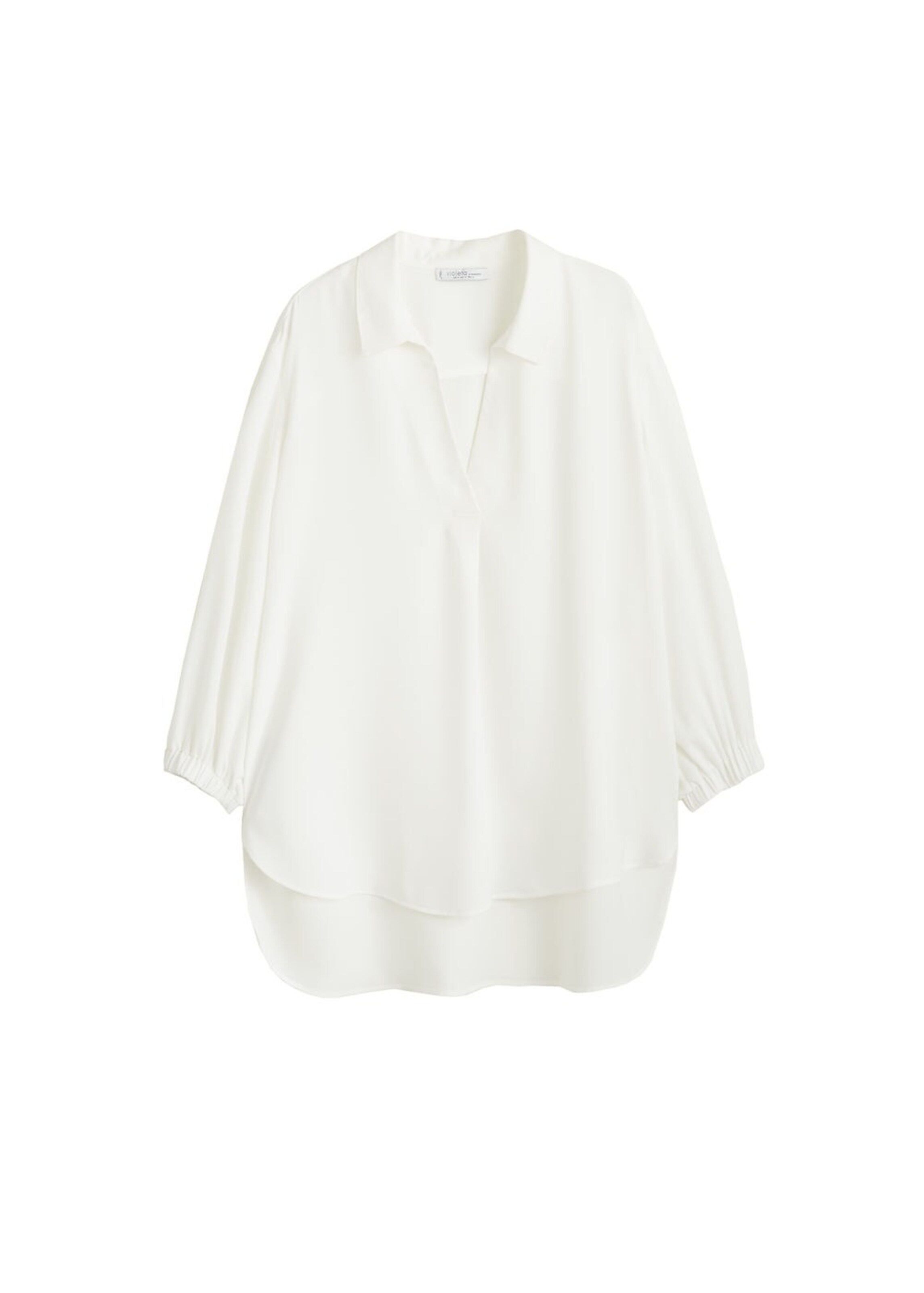 VIOLETA by Mango - Bluse 'negri' in weißmeliert