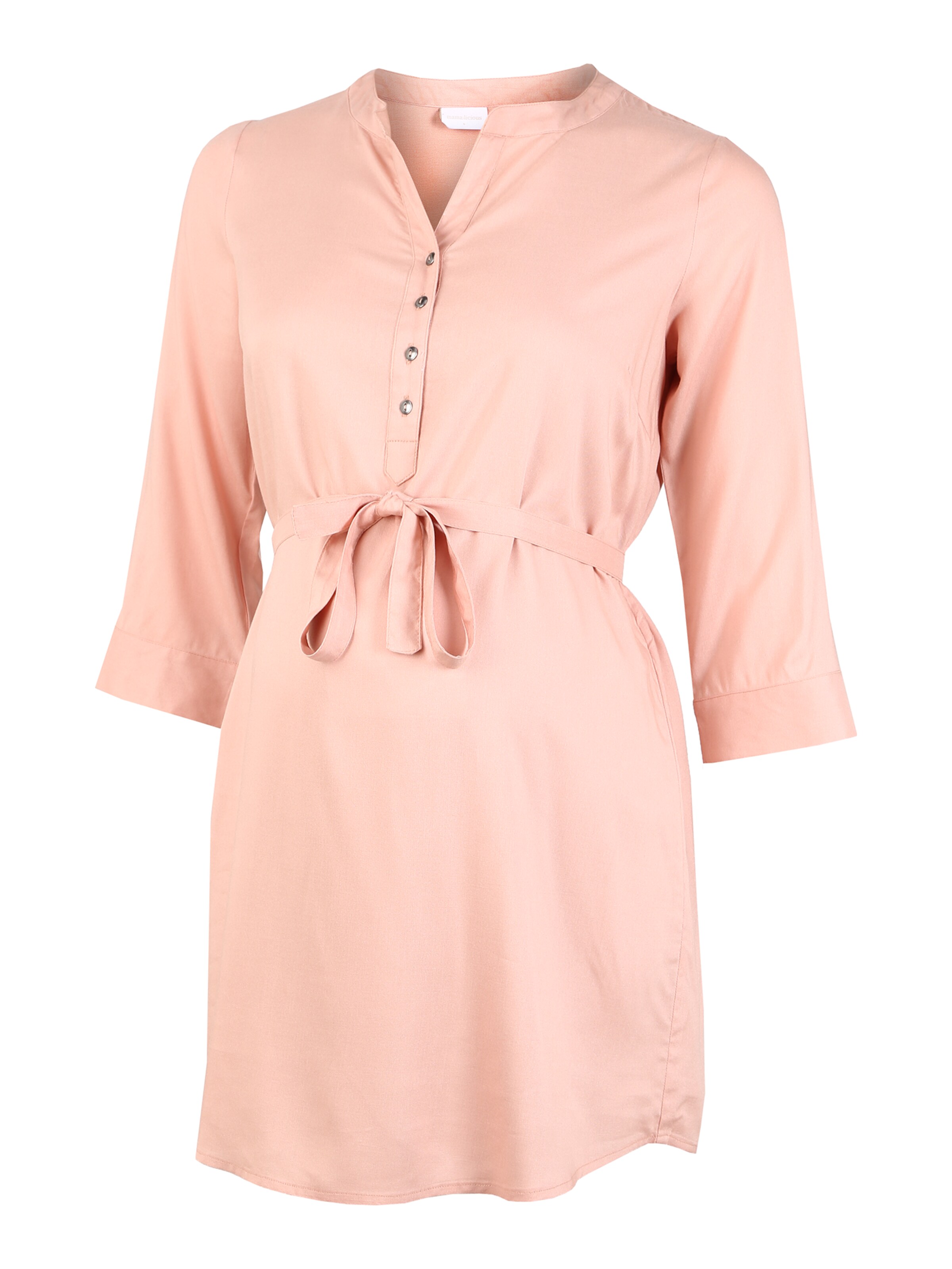 Mamalicious Dotta Schwangerschafts-Top - Rosa/Marineblau Mit Knopfverschluss