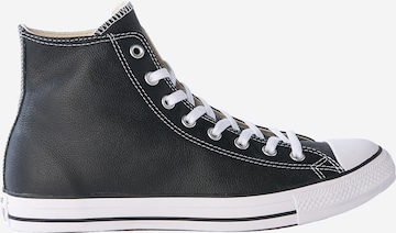 CONVERSE Sneakers high 'CHUCK TAYLOR ALL STAR CLASSIC HI LEATHER' i svart