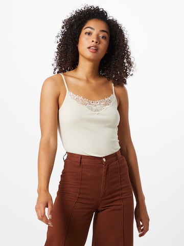 ONLY Top 'KIRA' in Beige: voorkant