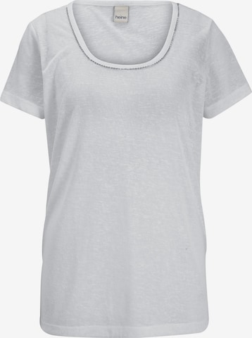 T-shirt heine en blanc : devant