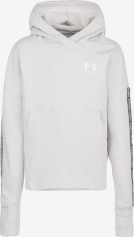 Sweat de sport UNDER ARMOUR en blanc : devant