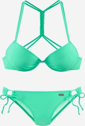 BUFFALO Bikini in Groen: voorkant